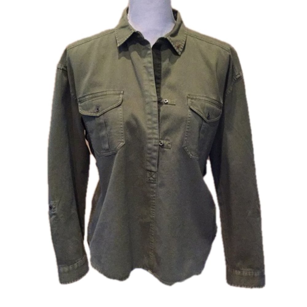 Scotch & Soda Military Inspired Top Shirt Button Down NWT